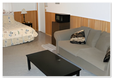 interior of one of our cabins