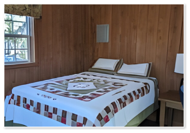 interior of one of our cabins