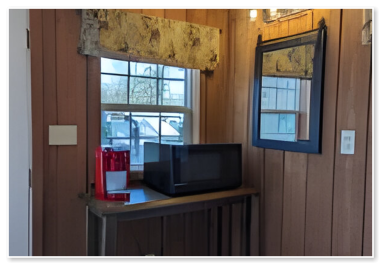 interior of one of our cabins