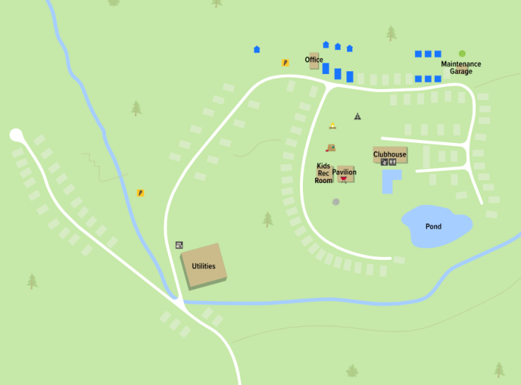 park map for green valley nudist campground