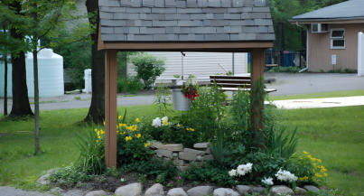 Wishing well at Green Valley Campground